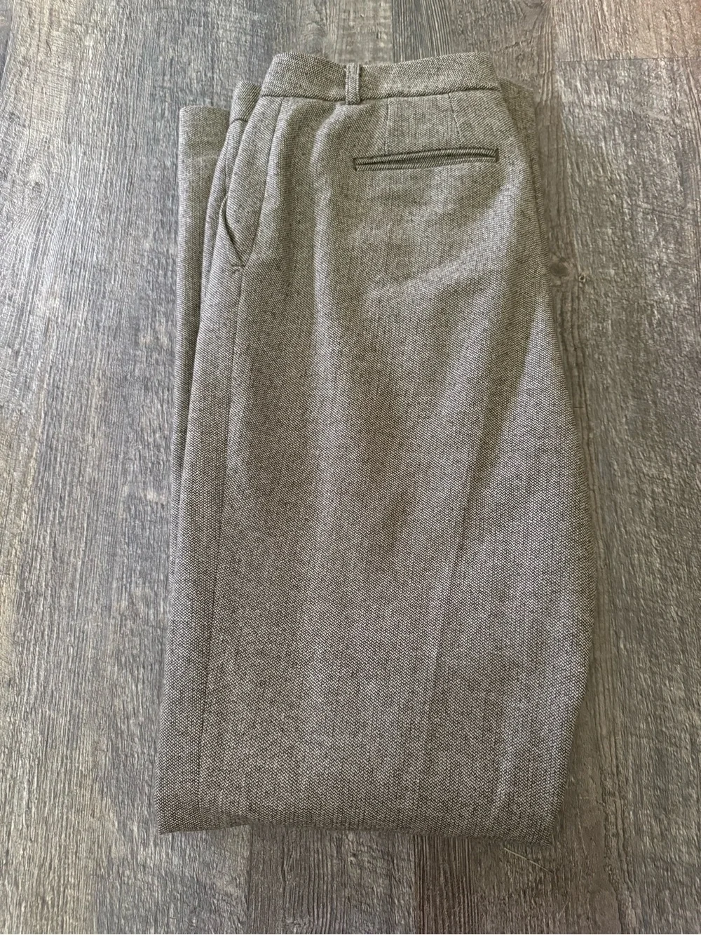 Vintage J.Crew Brown Tweed-Look Textured Dress Pants